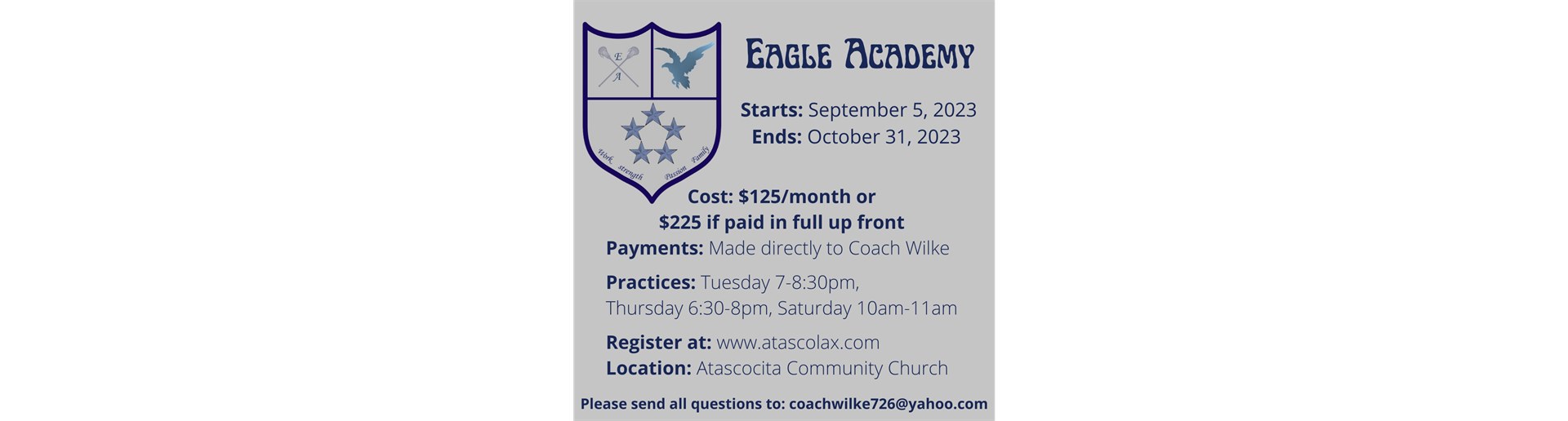 Click on graphic to register for Guys Academy